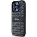 Case DKNY DKHCP14XPRTHSLK iPhone 14 Pro Max 6.7" black/black hardcase Leather Mono Stripe & Metal Logo