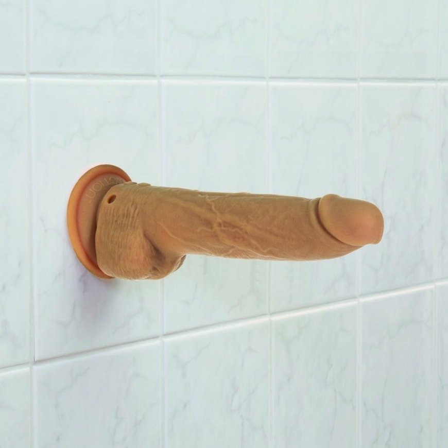 Eropartner Pulsator - Naked Addiction Thrusting Dong with Remote 23 cm Caramel – 4