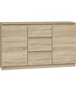 Topeshop KOMODA 2D3S DĄB SONOMA kumode