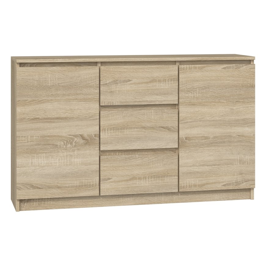 Topeshop KOMODA 2D3S DĄB SONOMA kumode