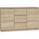 Topeshop KOMODA 2D3S DĄB SONOMA kumode Topeshop KOMODA 2D3S DĄB SONOMA kumode