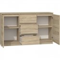 Topeshop KOMODA 2D3S DĄB SONOMA chest of drawers Topeshop KOMODA 2D3S DĄB SONOMA chest of drawers