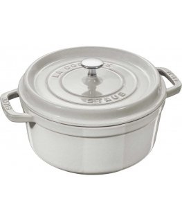 Pot żeliwny round Staub - 3.8 ltr, White truffle