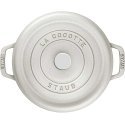Puodas żeliwny apvalus Staub - 3.8 ltr, Balta trufla Puodas żeliwny apvalus Staub - 3.8 ltr, Balta trufla