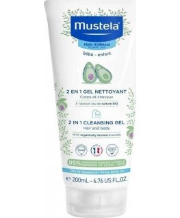 Mustela Bébé 2-In-1 Hair & Body Šampūnas 200 ml