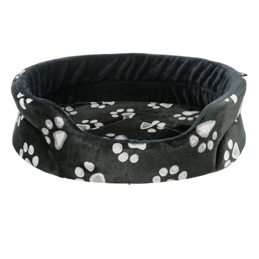 Bed - Trixie Jimmy bed, oval, 75 × 65 cm, black