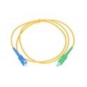 Extralink Patchcord SC/APC-SC/UPC Single mode, Simplex, G652D, 3mm, 0.5m