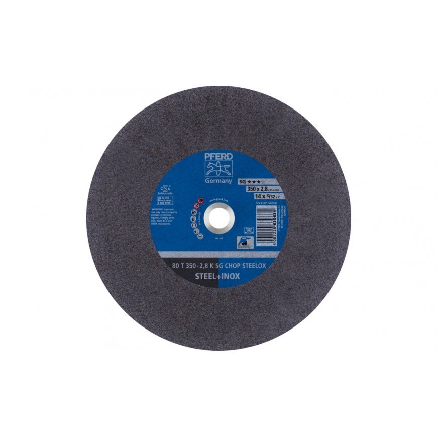 PFERD 80 T 350-2,8 K SG CHOP STEELOX/25,4 kampinio šlifuoklio priedas