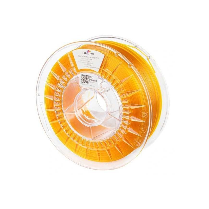 Spectrum Spectrum 3D filamentas, Premium PCTG, 1,75mm, 1000g, 80737, transparent yellow