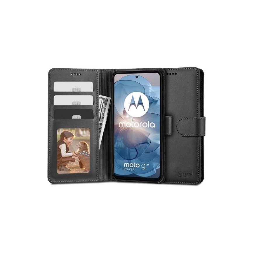 MyScreen Diamond Glass Lite Edge Full Glue Black do Motorola Moto G04/G24 Power