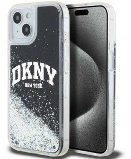 Dėklas DKNY case for IPHONE 14 DKHCP14SLBNAEK (DKNY HC Liquid Glitters W/Arch Logo) juodas