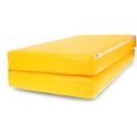 Foldable gymnastic mattress SANRO 100x100x10 cm Yellow