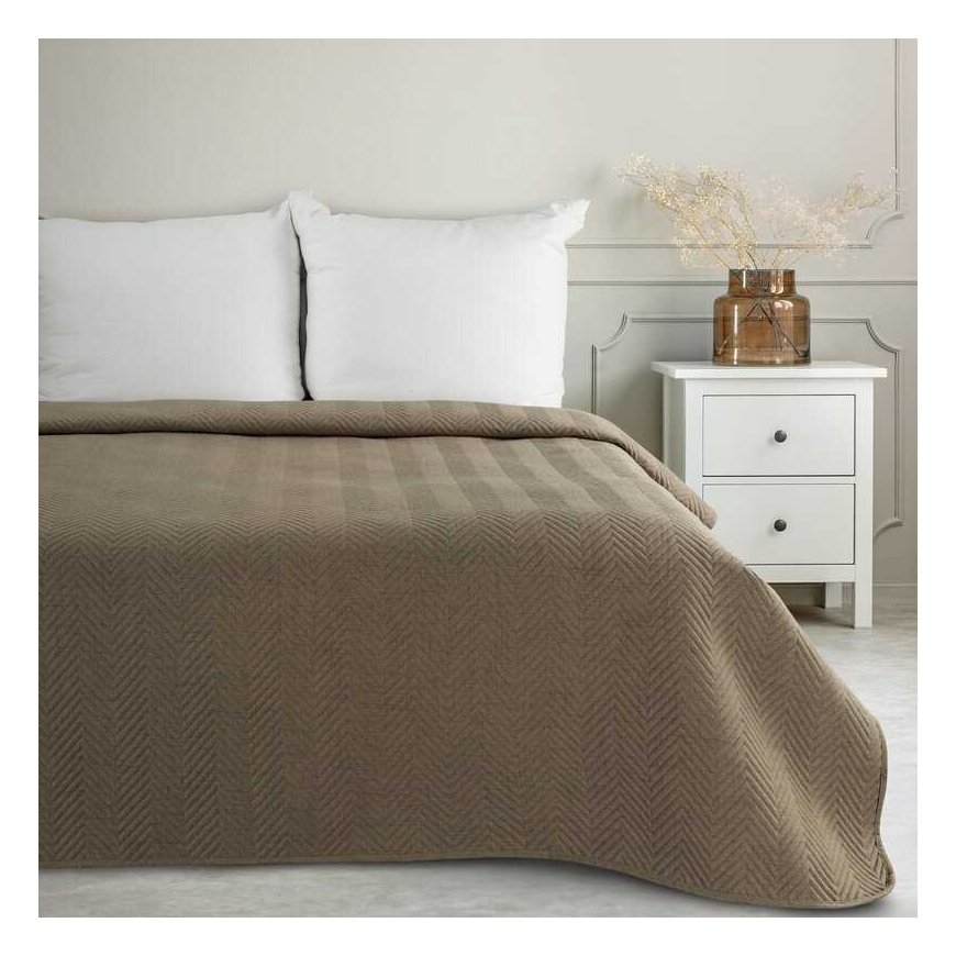 Eurofirany CHON/LEN/3/C.BEŻ 200X220 C.BEŻ Bedspread