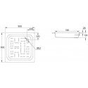 Shower tray BLB CF90, square, 90 x 90 x 14 cm Shower tray BLB CF90, square, 90 x 90 x 14 cm