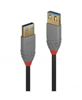Lindy 36762 USB-kaapeli 2 m USB 3.2 Gen 1 (3.1 Gen 1) USB A musta