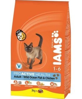 Iams CAT Vitality Adult Ocean žuvis 3kg