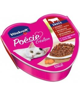 VITAKRAFT POESIE CREATION SOS veiseliha/porgand - kassi märgtoit - 85 g