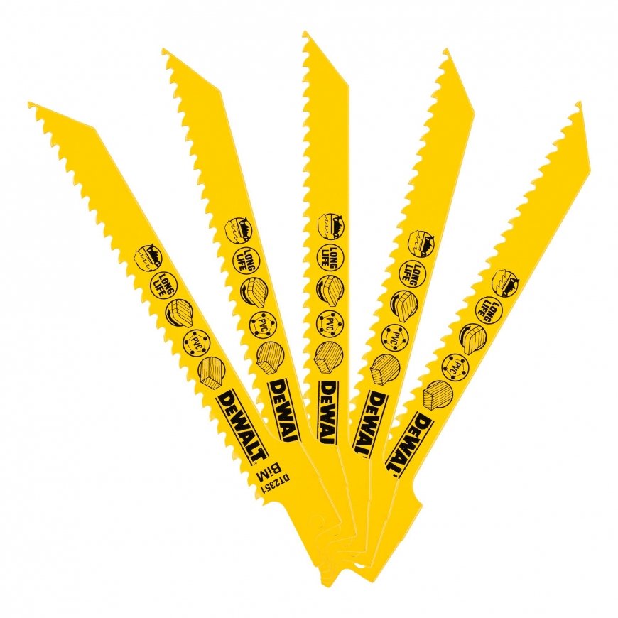 DeWALT DT2351-QZ finierzāģis/zobenzāģa asmens 5 pcs