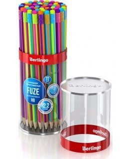 Berlingo Berlingo, Fuze pencil, colored, 72 units, with eraser