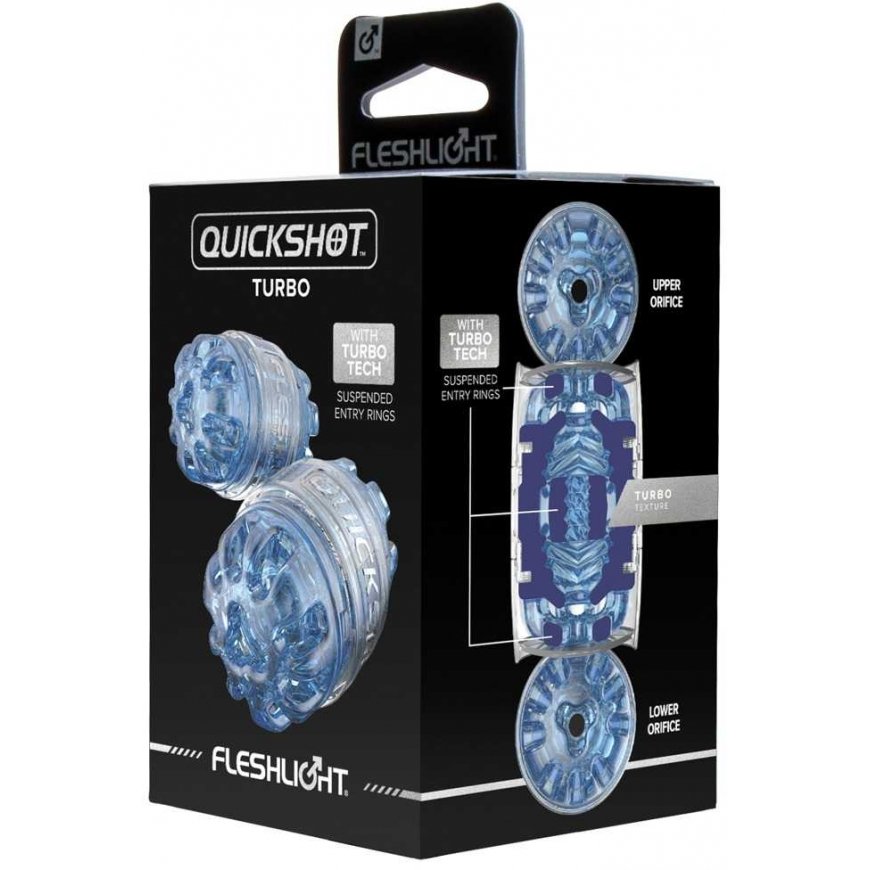 Fleshlight - Kieszonkowy masturbator Turbo Mėlyna ice