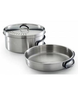 Campingaz Topf-Set Trekking Kit 3-teilig edelstahl 1 Topf+ 1 Deckel+ 1 столовый прибор для кемпинга Нержавеющая сталь