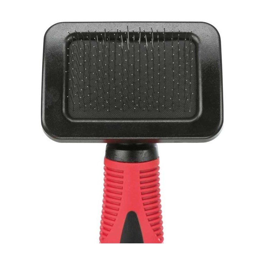 TRIXIE Soft brush, plastic. handle-metal. teeth, 7x16cm – 3