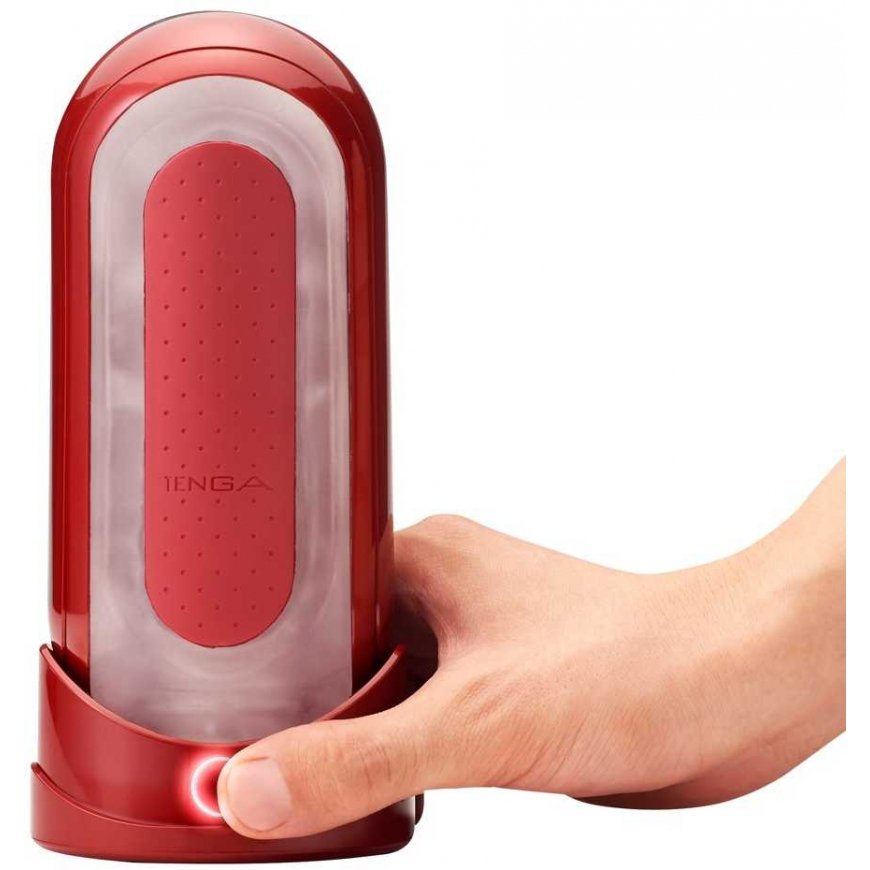 Tenga Flip Zero and Flip Warmer reusable masturbator with heater Red – 3