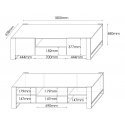 Cama TV stand WOOD wotan/antracite Cama TV stand WOOD wotan/antracite