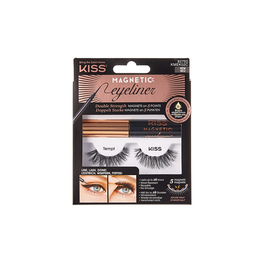Kiss My Face Magnetic Eyeliner & Lash Kit - Magnetic false eyelashes with eyeliner – 2