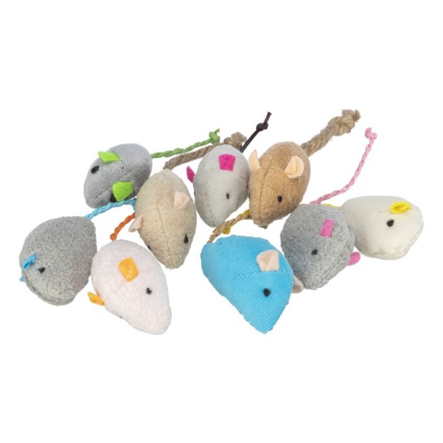 Cat toy : Trixie Mouse, plush, catnip, 5 cm