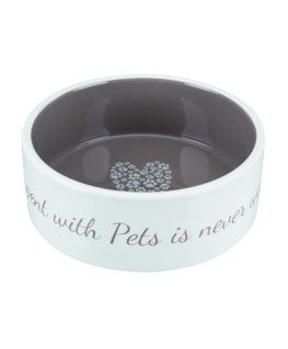 Bowl for animals, ceramic : Trixie Ceramic bowl with motif, 0.3