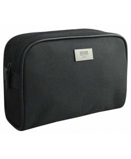 Hugo Boss, Toiletry, Bag, Travel Pouch, Grey, For Men, 23 x 8 x 14 cm