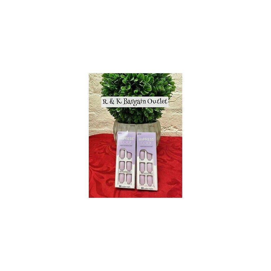 Kiss My Face ImPRESS Color Picture Purplect Nails 30 pcs