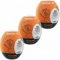 SATISFYER 3 MASTURBATOR EGGS - CRUNCHY SATISFYER 3 MASTURBATOR EGGS - CRUNCHY