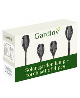 Gardlov Solar Garden Lamp - Flashlight, Set of 4, 23560