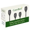 Gardlov Solar Garden Lamp - Flashlight, Set of 4, 23560 Gardlov Solar Garden Lamp - Flashlight, Set of 4, 23560