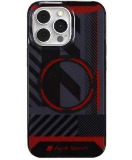 Case Audi IML Sport MagSafe Case iPhone 13 Pro / 13 6.1" black/black hardcase AU-IMLMIP13P-RSQ/D2-BK