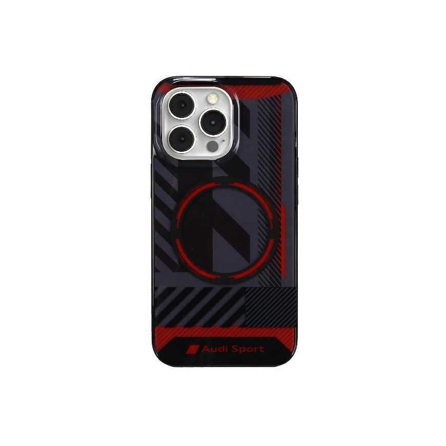 Case Audi IML Sport MagSafe Case iPhone 13 Pro / 13 6.1" black/black hardcase AU-IMLMIP13P-RSQ/D2-BK