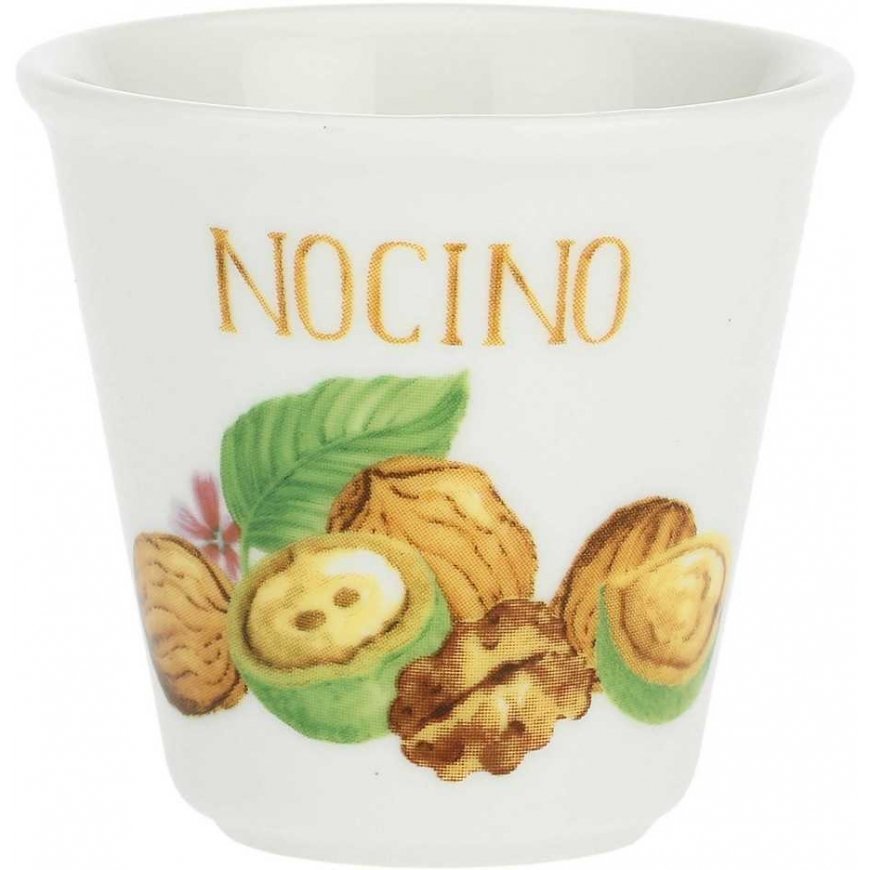 La Porcellana Bianca 6 Nocino Liquorelli likerio taurių rinkinys - Balta, 75 ml – 2
