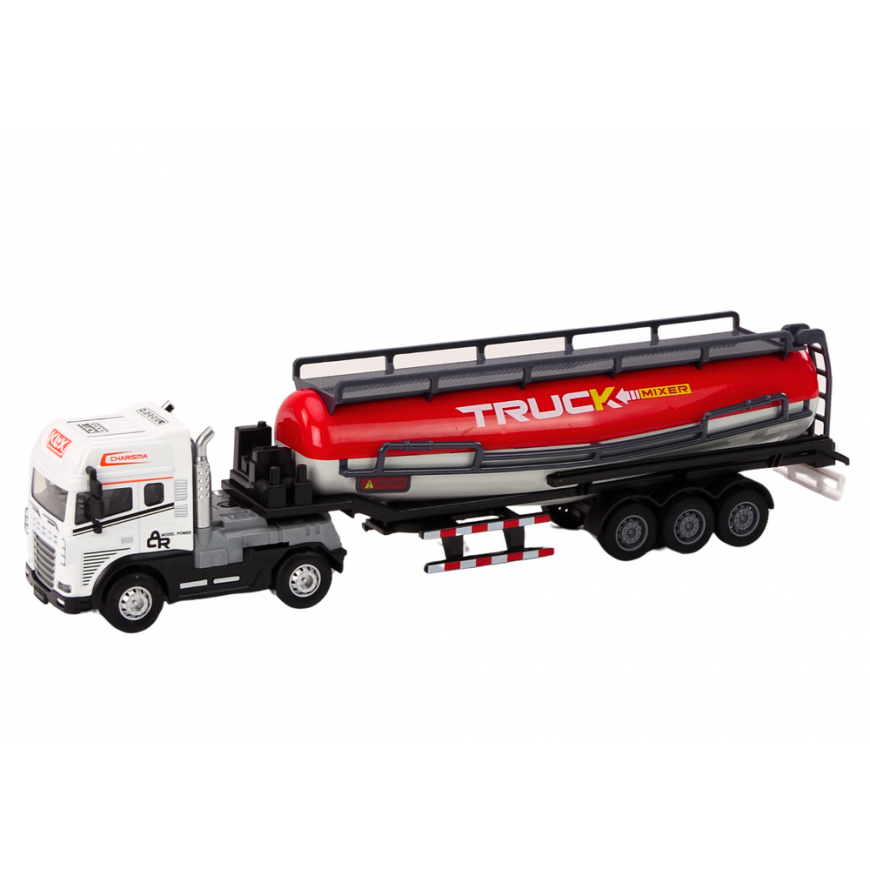 Lean Toys Truck With Trailer TIR 1:24 Car Truck Accessories Sounds Tanker – 2