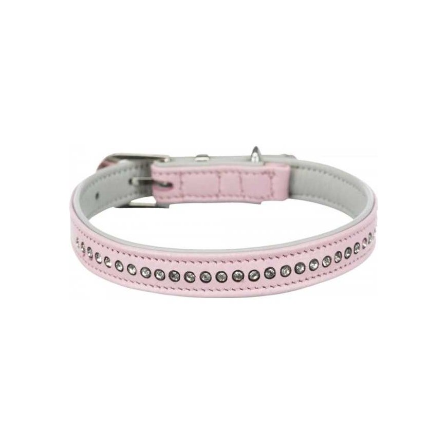 Trixie Active Comfort dog collar with zircons, pink, S: 23-28 cm / 15 mm – 2