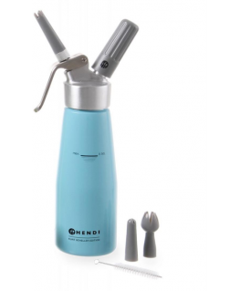 Blue Kurt Scheller Blue 0.5 l whipped cream siphon - Hendi 975862 Kurt Scheller Blue 0.5 l whipped cream siphon - Hendi 975862