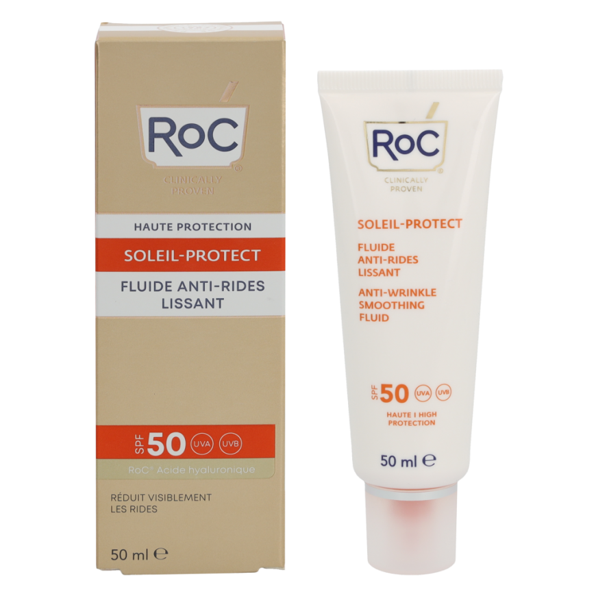 ROC Soleil-Protect Anti-Wrinkle Smoothing Fluid SPF50+, 50 ml