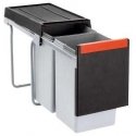 Trash can FRANKE, Cube 30, manual opening, 2x15l. Trash can FRANKE, Cube 30, manual opening, 2x15l.