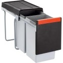 Trash can FRANKE, Cube 30, manual opening, 2x15l. Trash can FRANKE, Cube 30, manual opening, 2x15l.
