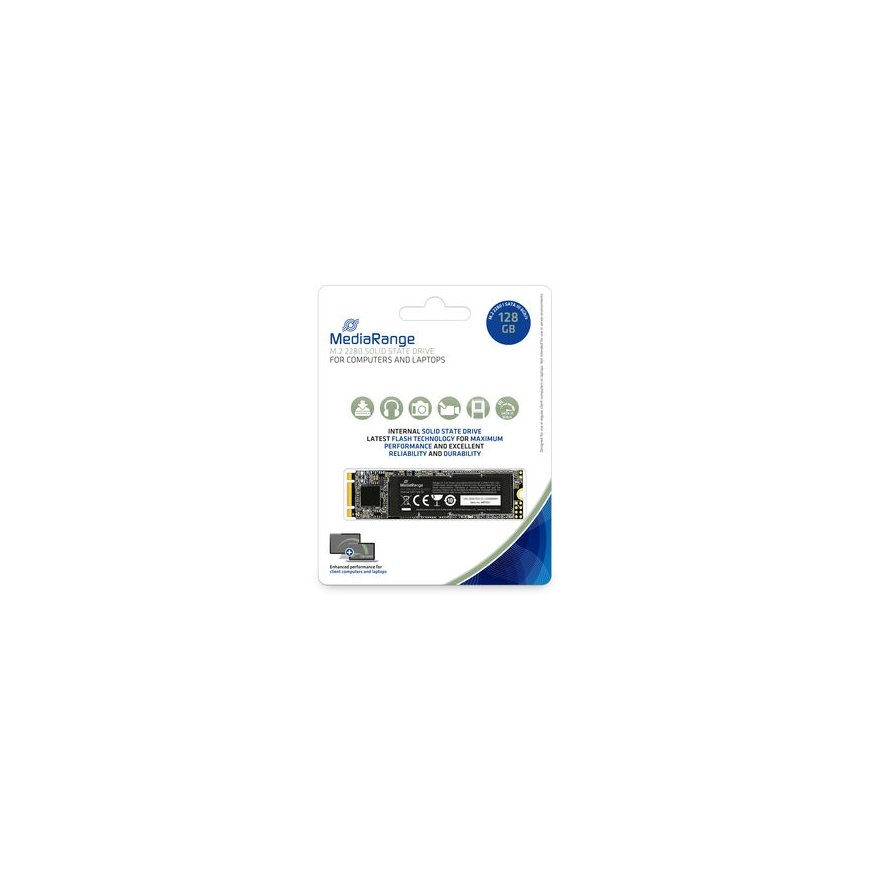 MediaRange MR1021 SSD-massamuisti M.2 128 GB Serial ATA III 3D TLC NAND