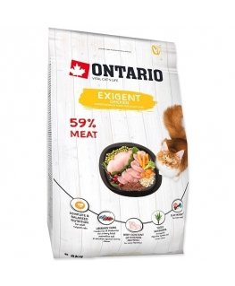 Dry cat food - Ontario Cat Exigent, 2 kg