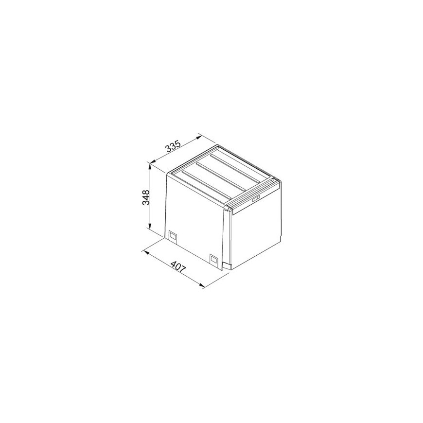 Franke Cube 40 28 L Stačiakampio formos Juoda – 2
