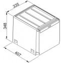 Franke Cube 40 28 L Suorakulmainen musta Franke Cube 40 28 L Suorakulmainen musta
