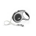 Flexi New Comfort M Tape 5 m Must Koer Sissetõmmatav jalutusrihm